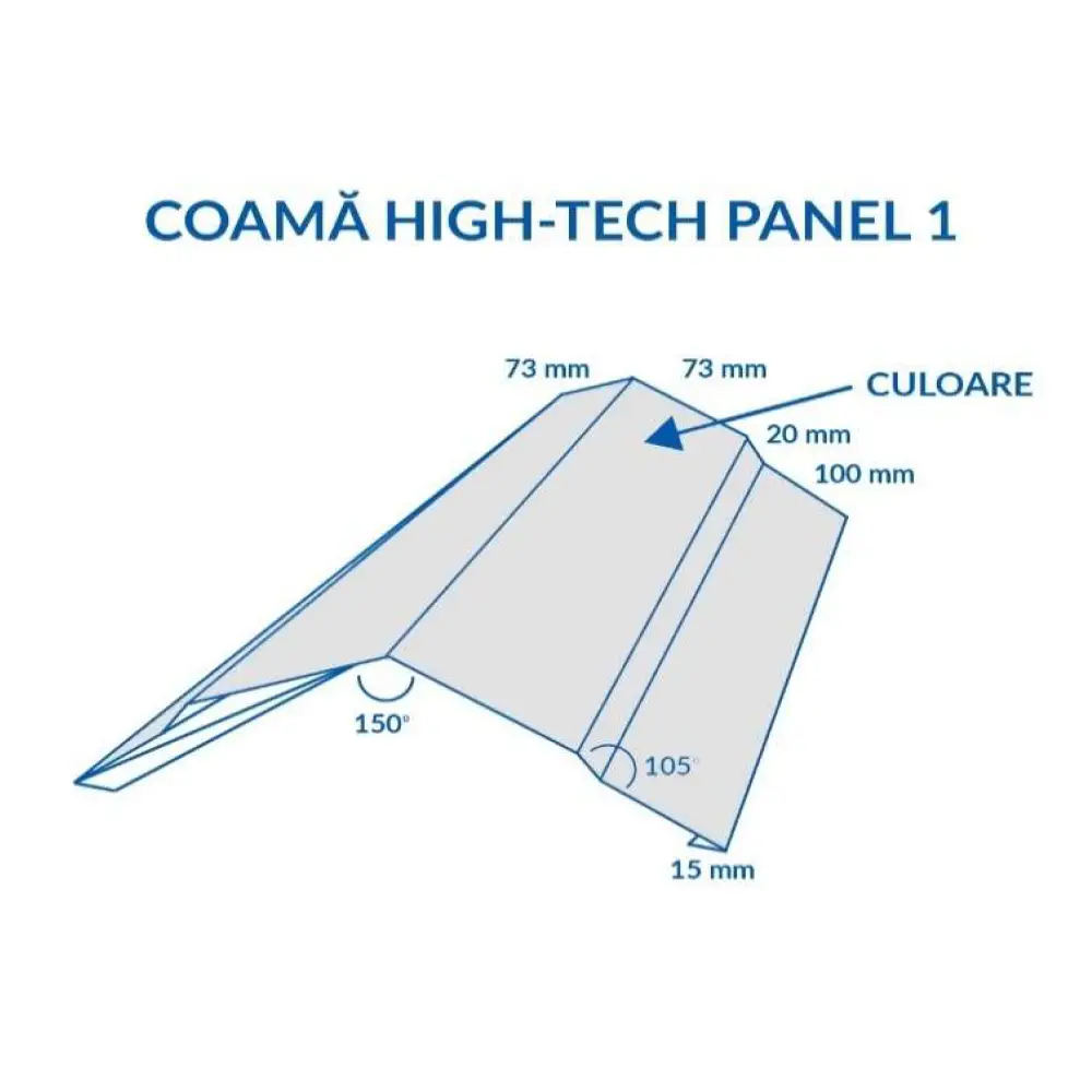 Blachotrapez Coamă High-Tech Panel 1 | Expert Tablă Maramureș