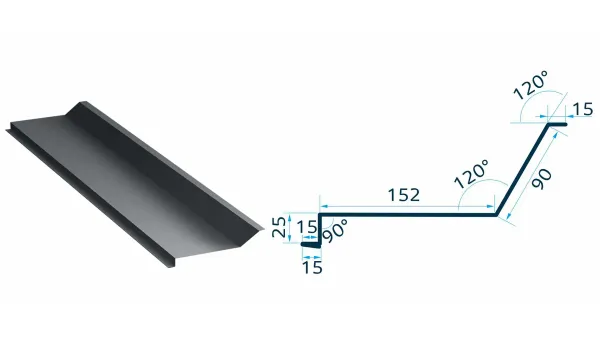 Caretta Glaf calcan lateral canto 2m 320